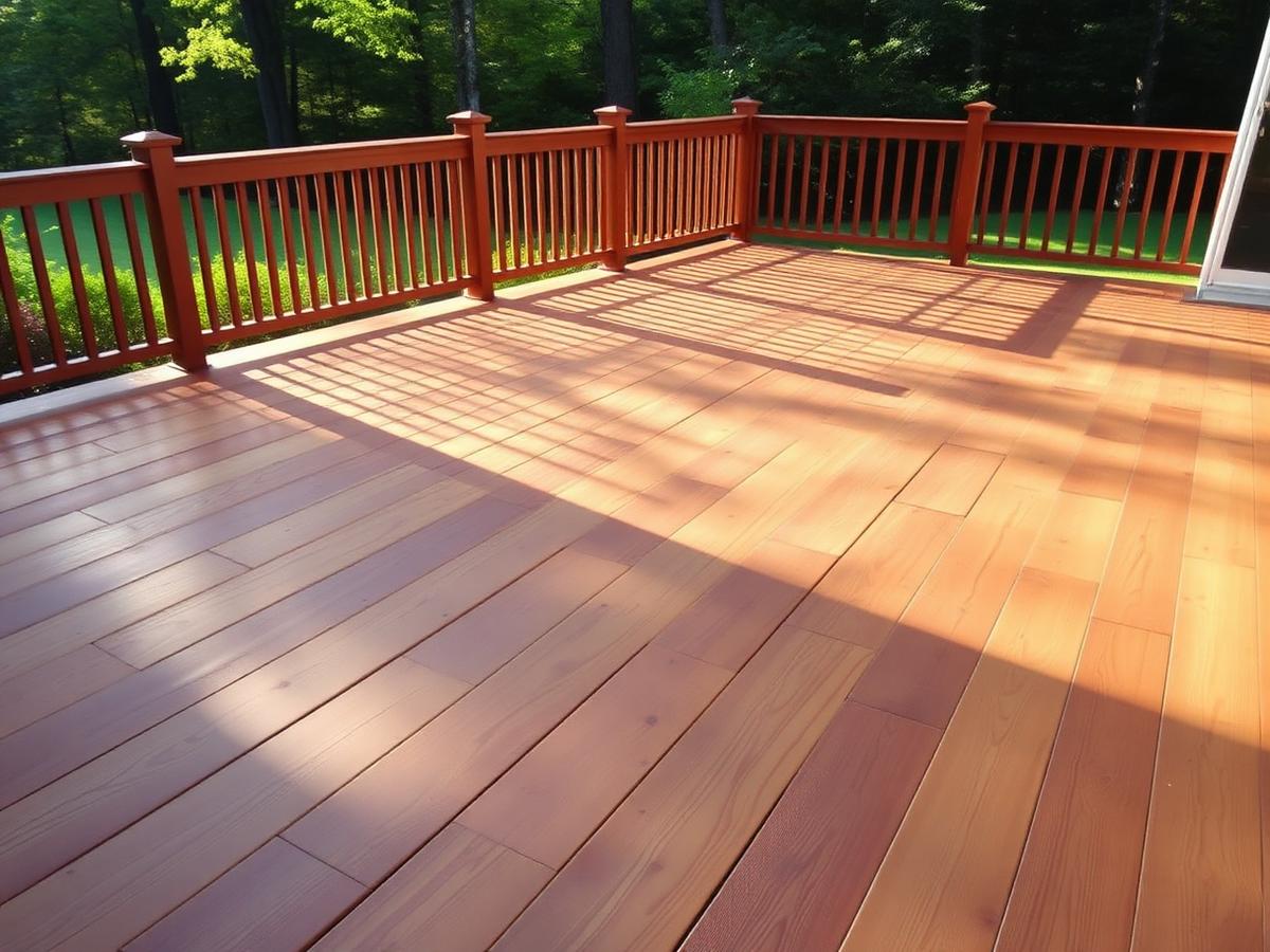 Deck cleaning and finishing in New England
