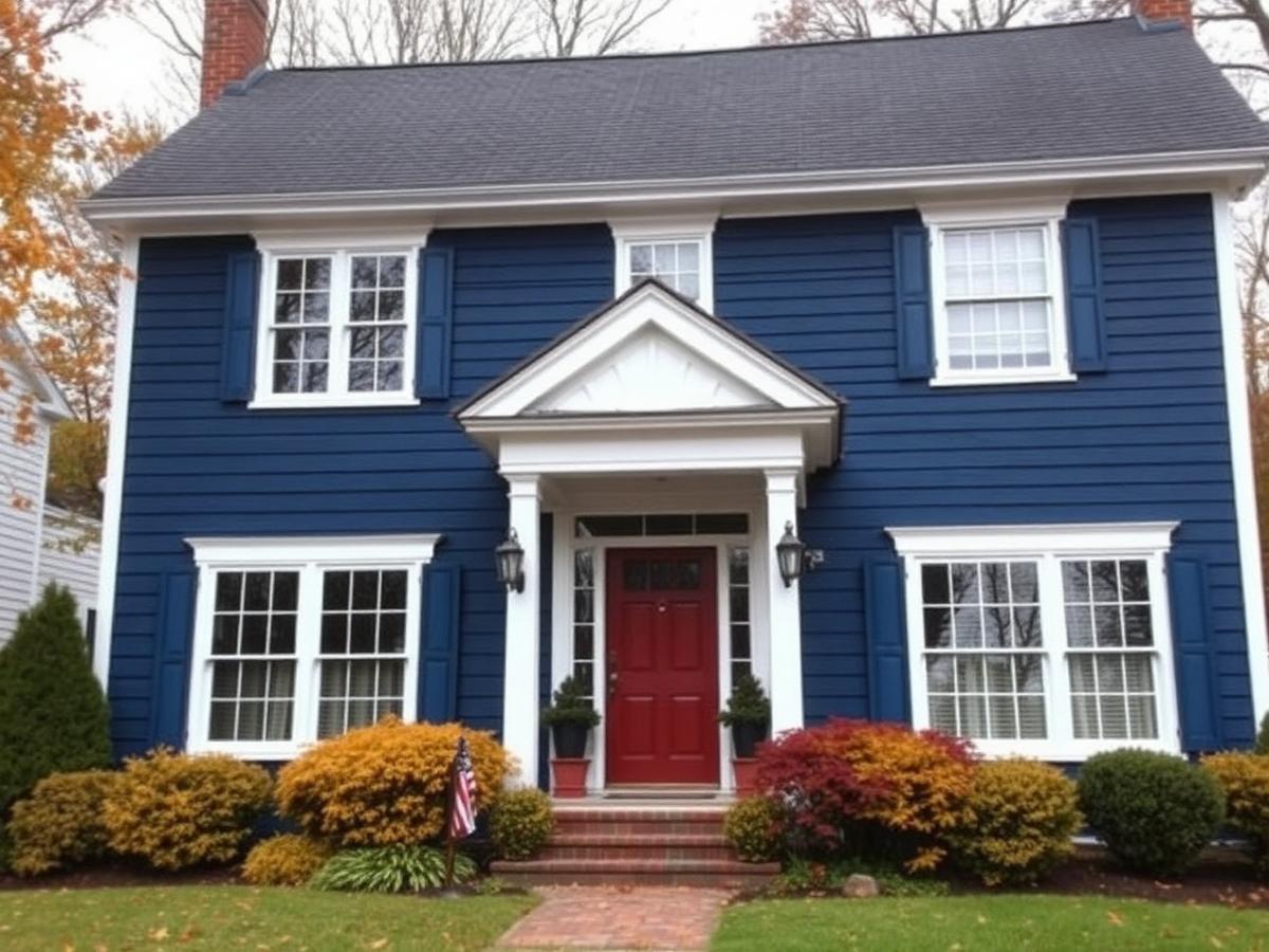 Residential painting project in New England by AKM Painting Corp