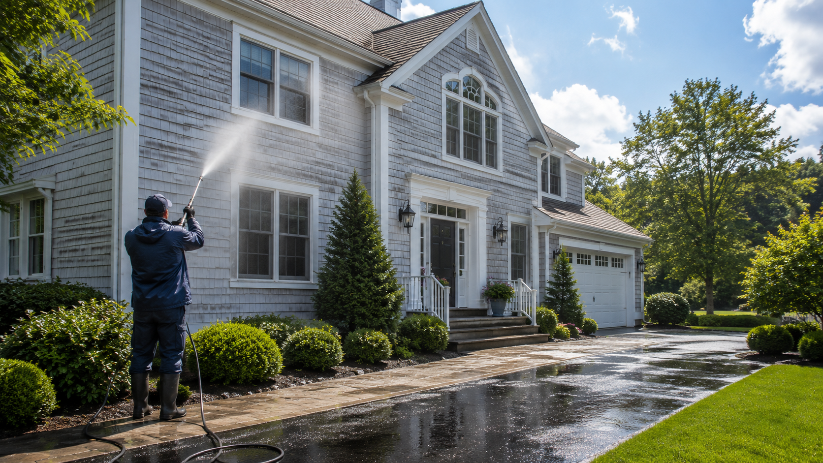 Power washing and exterior cleaning in New England